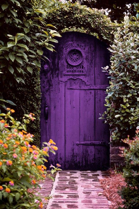 Scarlett W Black Purple Door