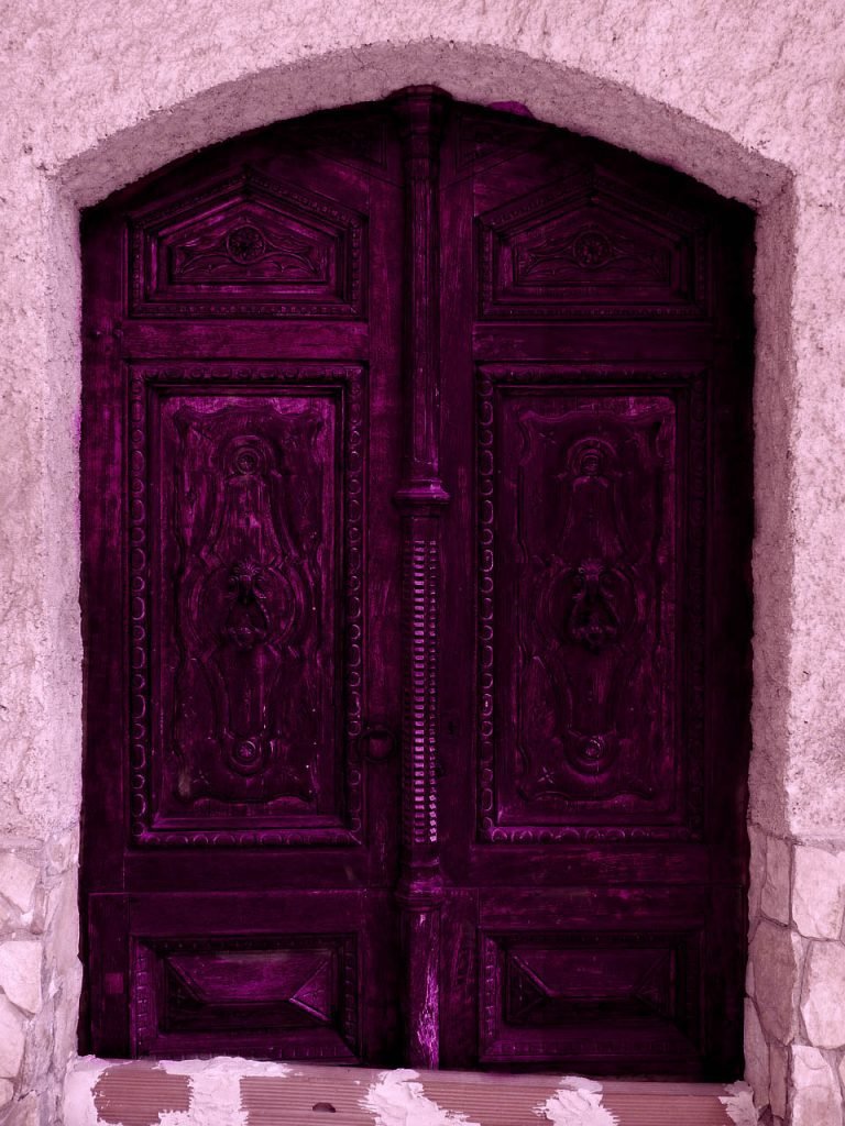 Scarlett-W-Black Purple Door