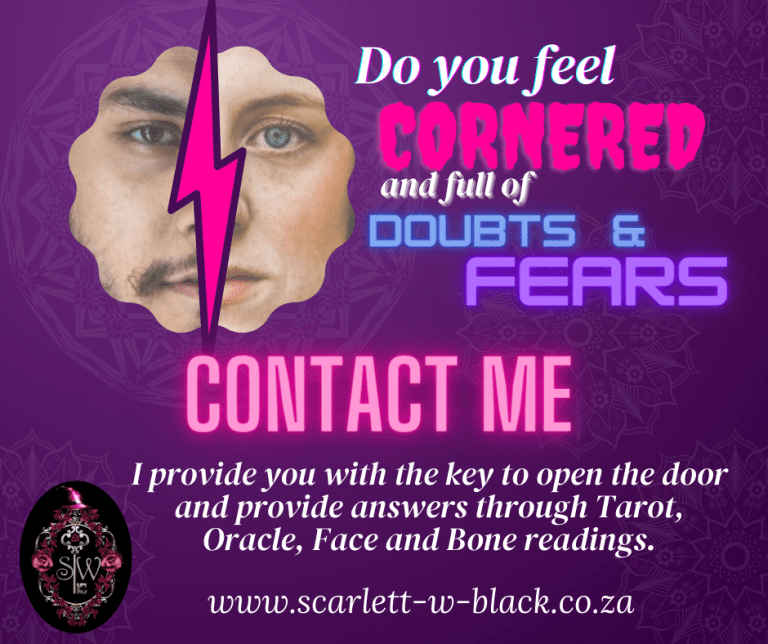 Are you feeling cornered and full of doubt and fears? Contact me